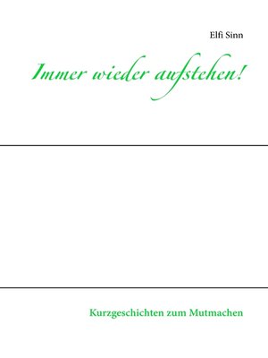 cover image of Immer wieder aufstehen!
